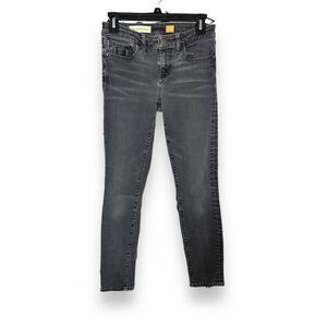 Pilcro Anthropologie Skinny Cropped Black Jeans 26”